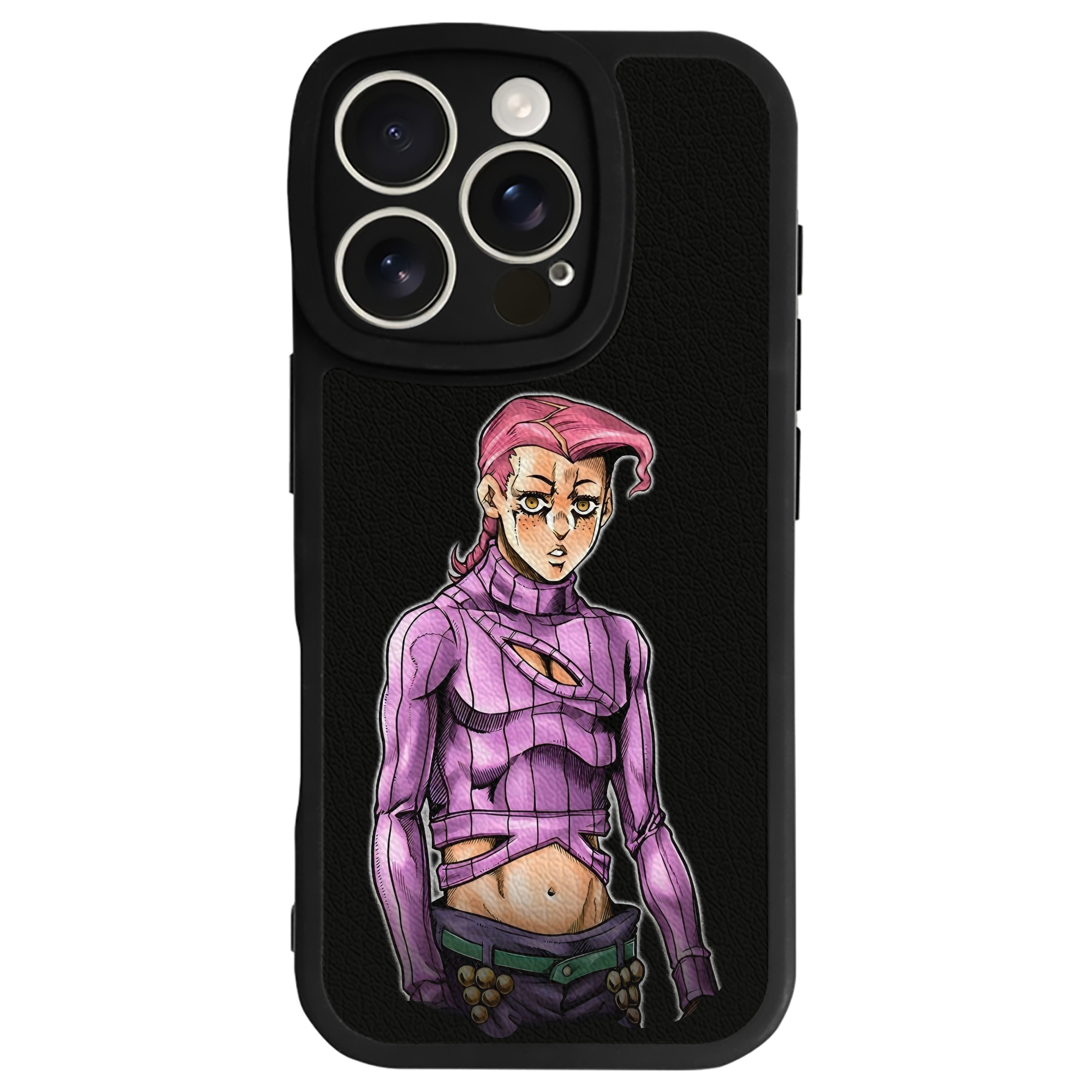 （画像用） ジョジョの奇妙な冒険 ビネガー?ドッピオ JoJo's Bizarre Adventure Vinegar Doppio 【iPhone 16シリーズ対応】シリコンスマホケース（レザー調） 材質：シリコン